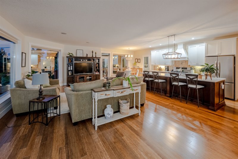 Living | Dining Room | Kitchen - Twilight