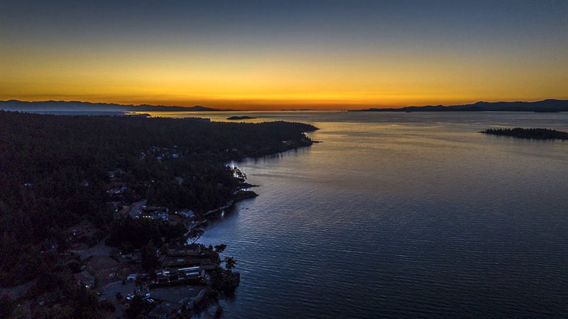 Aerial Exterior - Twilight