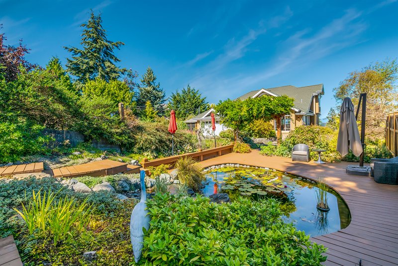 Front Deck & Pond