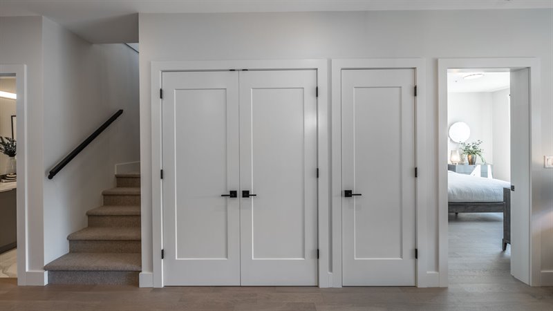 Laundry Closet - Stairs to Upper Level