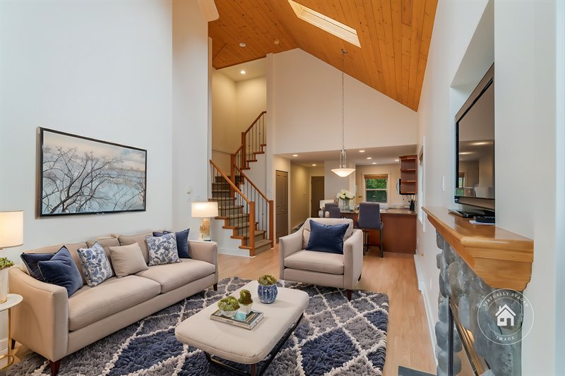 Living | Dining Room  (Virtual Staging)