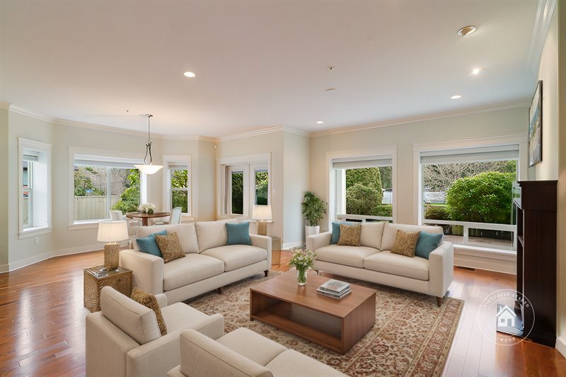 Living | Dining Room (Virtual Staging)