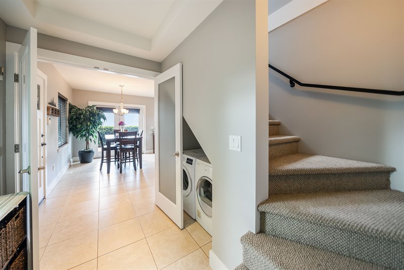 Laundry Room - Stairs to Upper Bedroom Suite