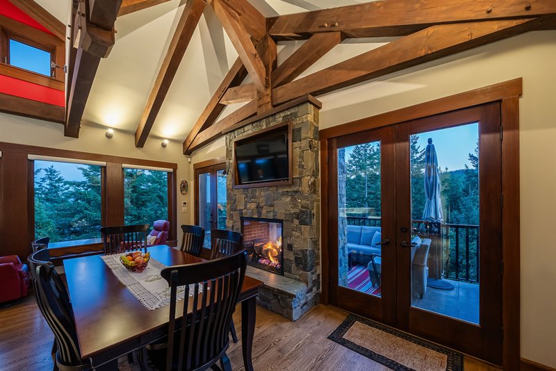 Dining Room - Door to Deck (Twilight)