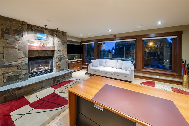 Lower Level - Office | Bedroom | Den (Twilight)