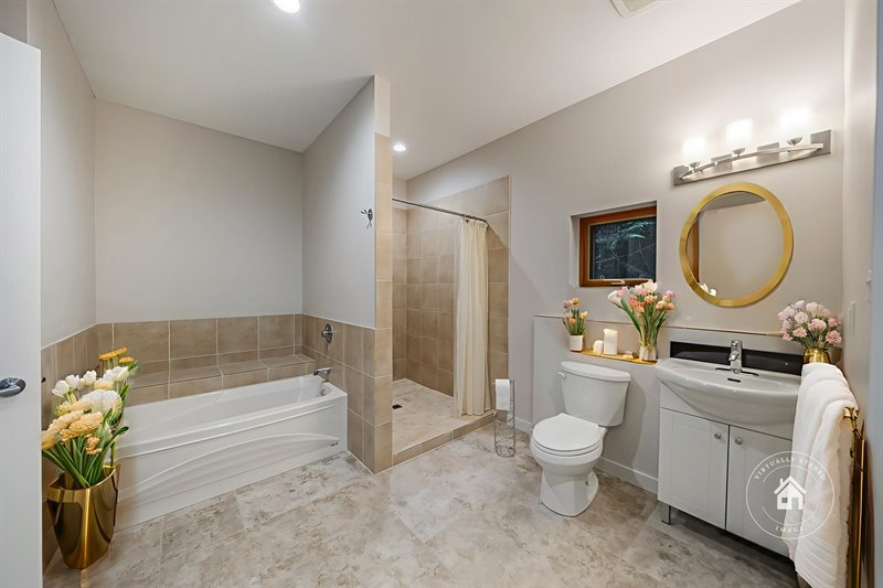 Lower Level - Bath  (Virtual Staging)