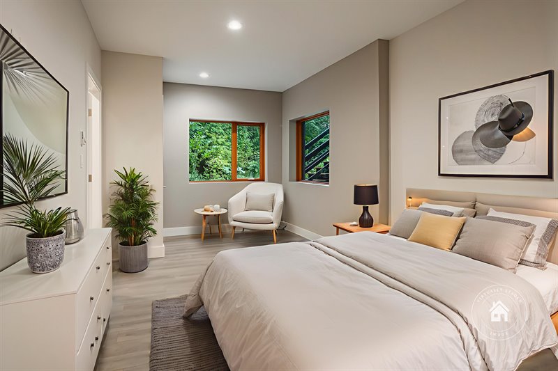 Lower Level - Bedroom 1  (Virtual Staging)