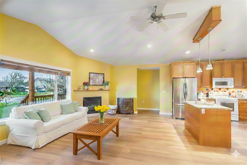 Living Room | Kitchen (Virtual Staging)