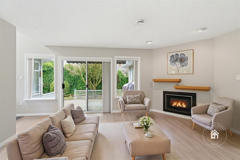 Family Room - Door to Deck (Virtual Staging)