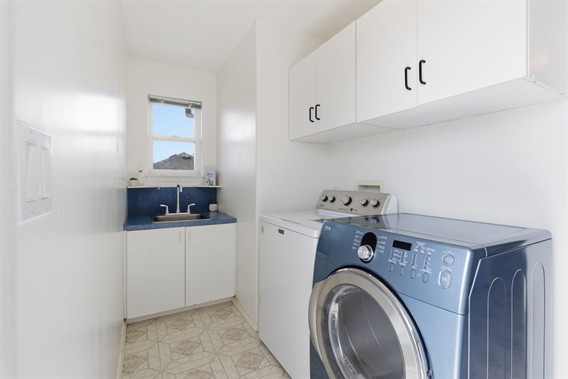Laundry Room | Access to Back Deck