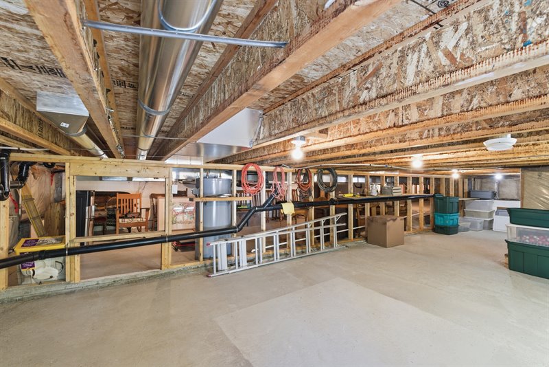 Spacious Crawl Space