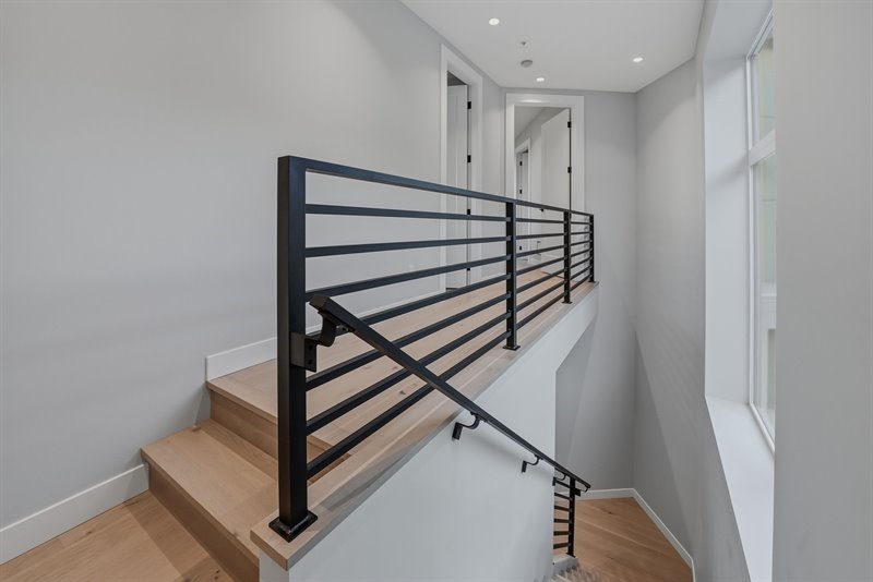 Stairs to lower Level Mudroom & Garage