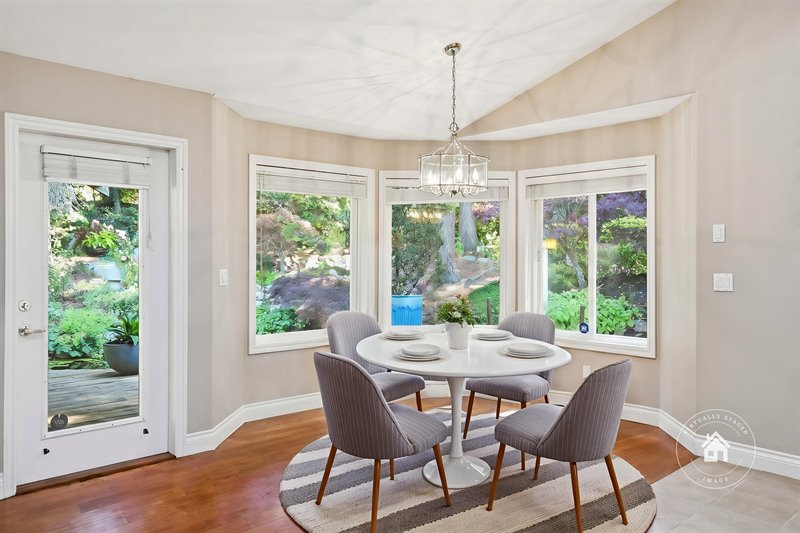 Dining Room - Door to Deck (Virtual Staging)