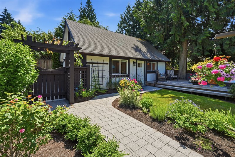 Exterior Back - Walkway to Guest Cottage
