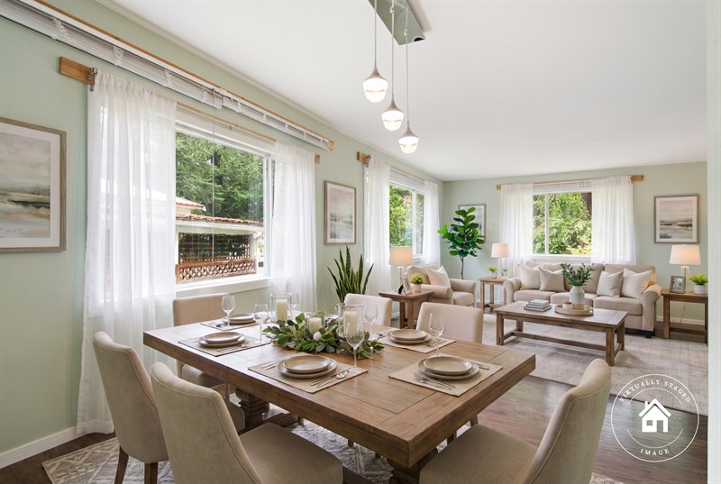 Living | Dining Room (Virtual Staging)