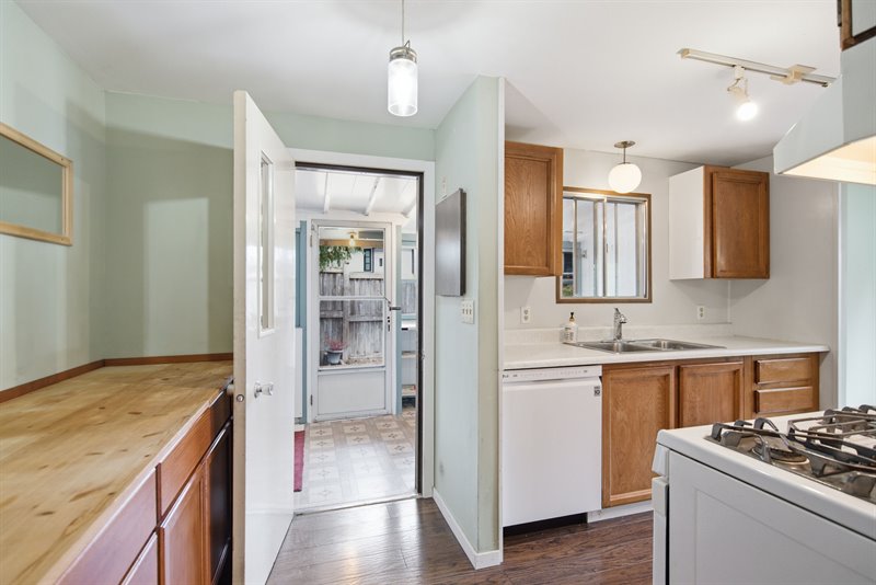 Kitchen - Door to Enclosed Back Porch