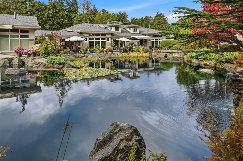 Exterior Back & Pond