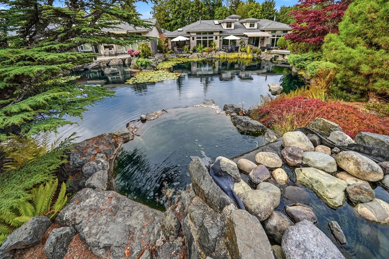 Exterior Back & Pond