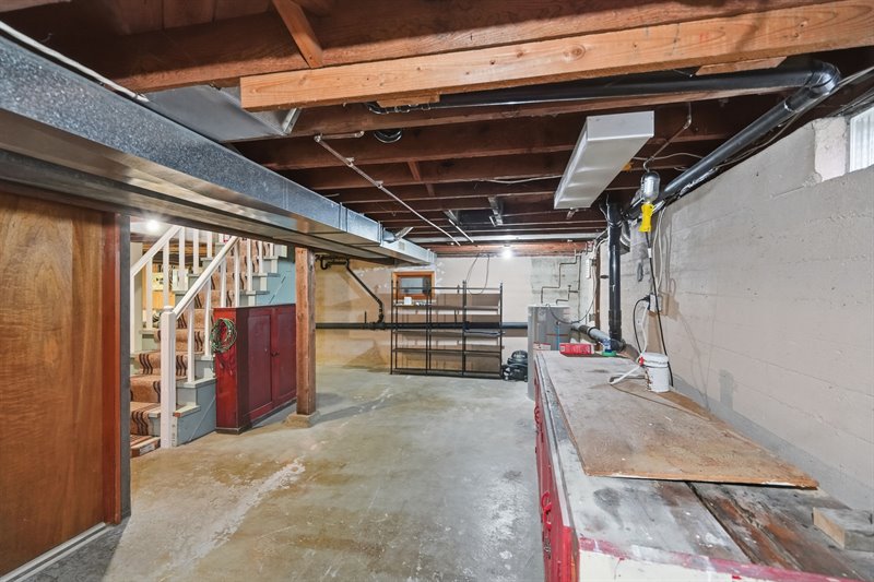 Unfinished Lower Level Space