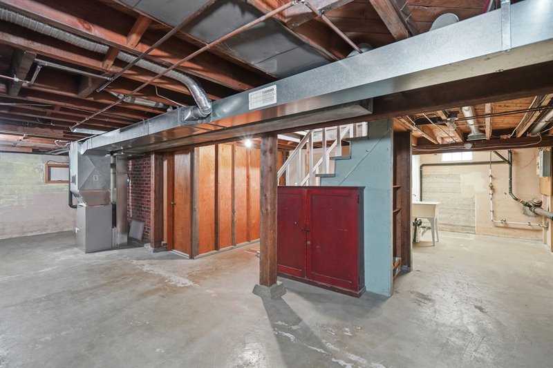 Unfinished Lower Level Space