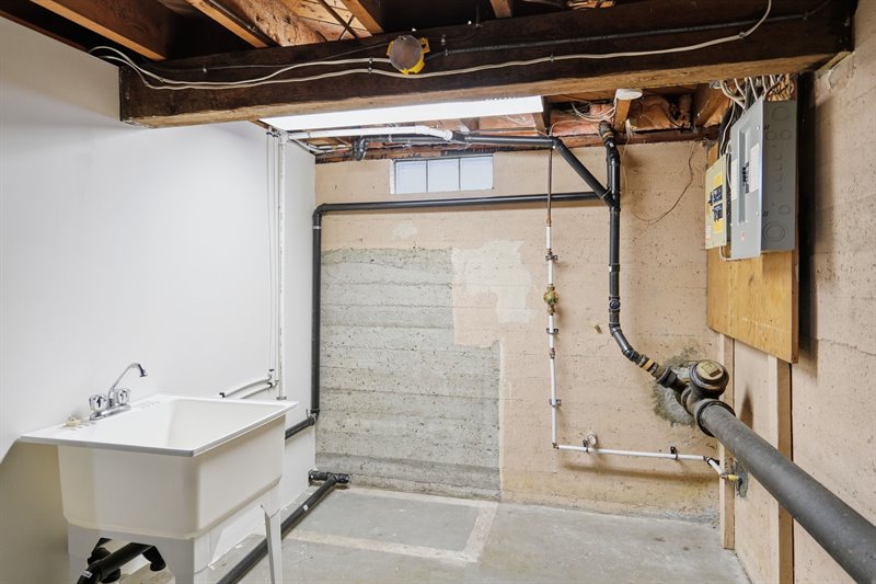 Unfinished Lower Level Space